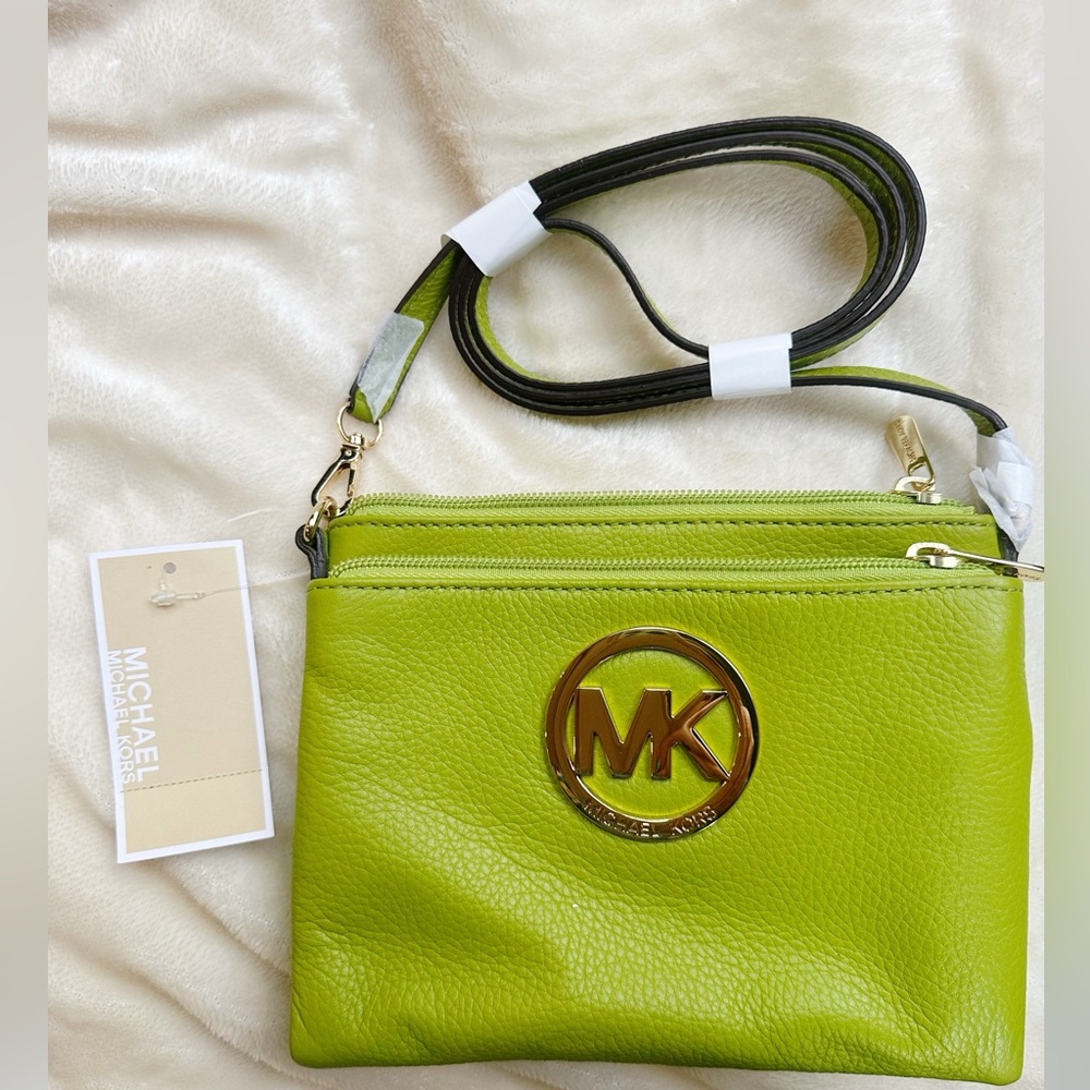NWT Michael Kors Large Crossbody Leather Bag